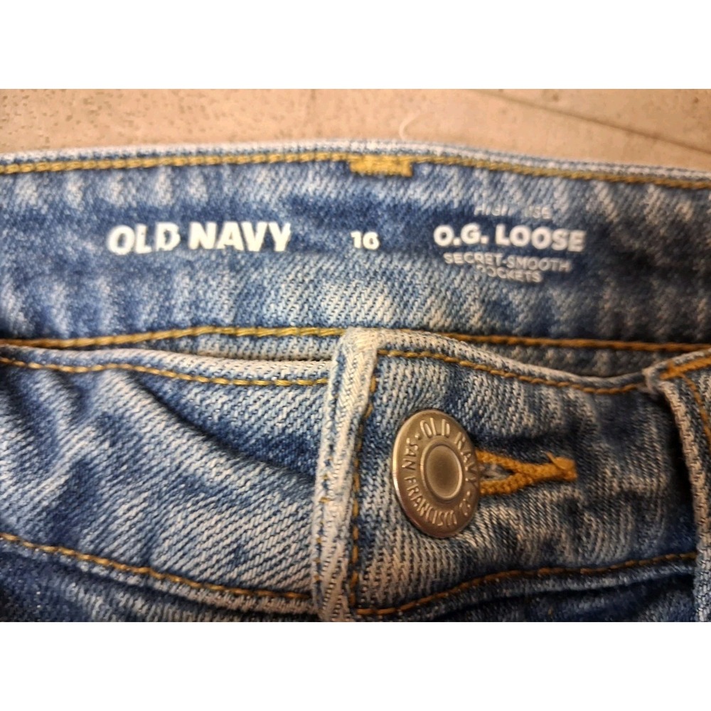 Old Navy High Waist OG Loose Womens Size 10 Wide Leg Causal Workwear - Picture 4 of 8